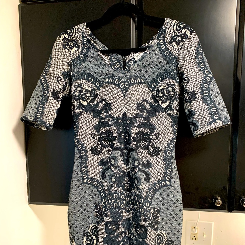 Anthropologie Blue Dress